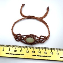 دستبند گوهر شب چراغ مکرومه بافی