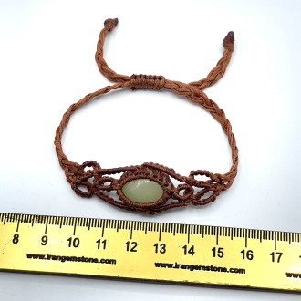 دستبند گوهر شب چراغ مکرومه بافی