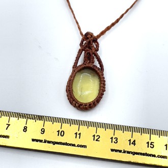 گردنبند سیترین بافت مکرومه