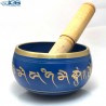 کاسه تبتی رنگ سرمه ایی برنجی Tibetan bowl