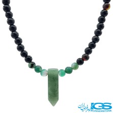 گردنبند یشم  و سنگ اونیکس