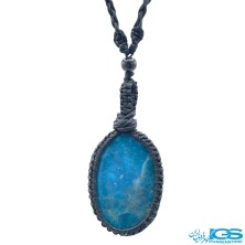 گردنبند آپاتیت مکرومه بافی