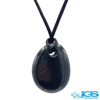 گردنبند هماتیت حدید با بند