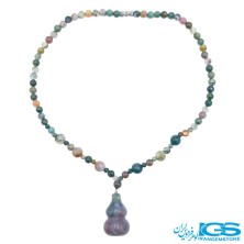 گردنبند عقیق خزه ای