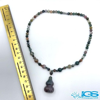 گردنبند عقیق خزه ای