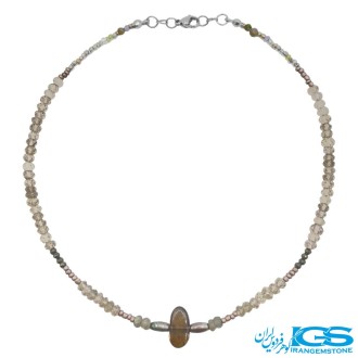 گردنبند کوارتزدودی جواهری