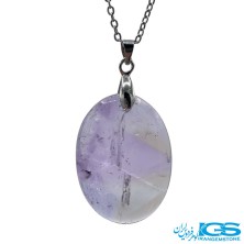 گردنبند سنگ آمیتیست  بدون زنجیر