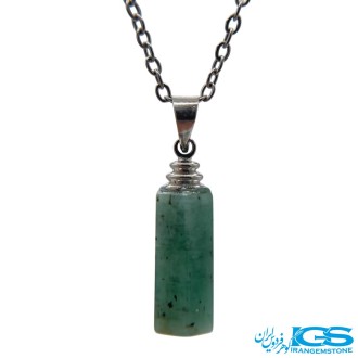 گردنبند سنگ زمرد بدون زنجیر