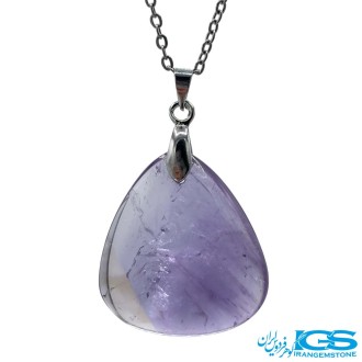 گردنبند سنگ آمیتیست  بدون زنجیر
