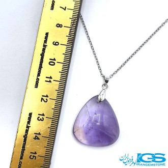 گردنبند سنگ آمیتیست  بدون زنجیر