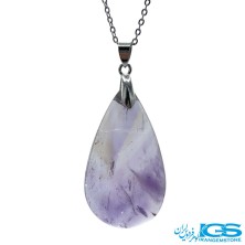 گردنبند سنگ آمیتیست بدون زنجیر