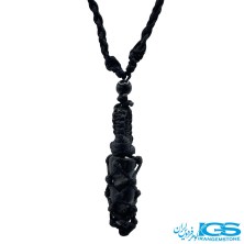 گردنبند یشم هبهاب با سنگ اونیکس