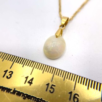 نگین سنگ اوپال سفید درخشان اصل استرالیا