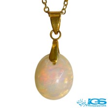 نگین سنگ اوپال سفید درخشان اصل استرالیا