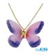 گردنبند طلا مدل پروانه پارچه ایی 130 سوت