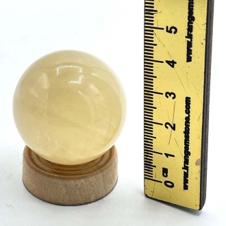 گوی سیترین ۴ سانتی‌متر سنگ طبیعی