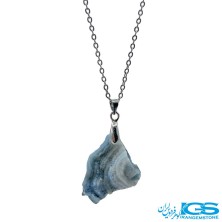 گردنبند عقیق آبی بدون زنجیر