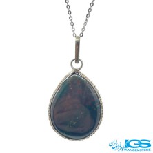 گردنبند عقیق خره ای بدون زنجیر