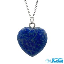 گردنبند لاجورد قلب بدون بند