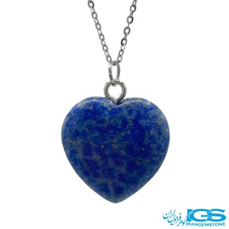 گردنبند لاجورد قلب بدون بند