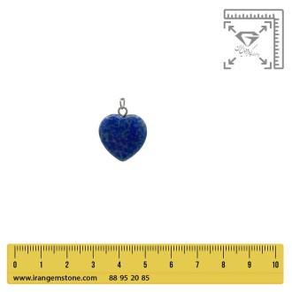 گردنبند لاجورد قلب بدون بند