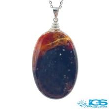 گردنبند عقیق کارنلین بدون زنجیر