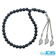 تسبیح سنگ اونیکس عقیق سیاه