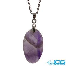 گردنبند سنگ آمیتیست بدون زنجیر
