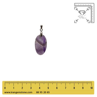 گردنبند سنگ آمیتیست بدون زنجیر