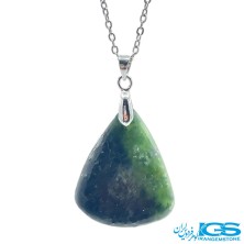 گردنبند یشم سبز بدون زنجیر