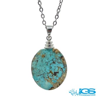 گردنبند فیروزه نیشابور بدون زنجیر