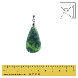 گردنبند یشم سبز بدون زنجیر