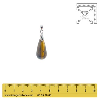 گردنبند سنگ چشم ببر  بدون زنجیر