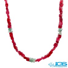 گردنبند سنگ رودونیت و آونتورین