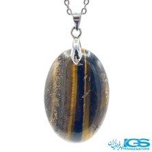 گردنبند سنگ چشم بب بدون زنجیر