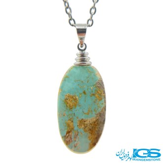 گردنبند فیروزه نیشابور بدون زنجیر
