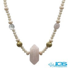 گردنبند منشور رزکوارتز