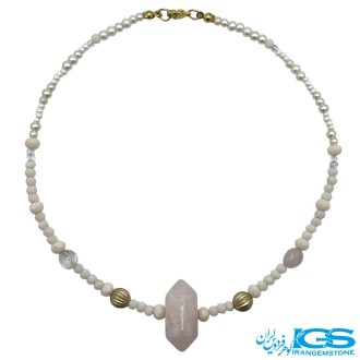 گردنبند منشور رزکوارتز