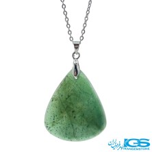 گردنبند یشم سبز بدون زنجیر