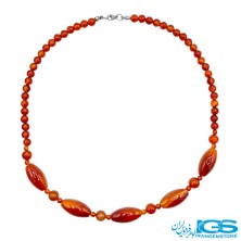 گردنبند کارنلین کریستال سرخ