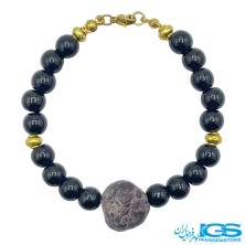 دستبند گارنت راف لعل سرخ راف اونیکس