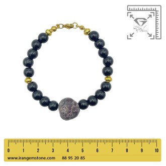 دستبند گارنت راف لعل سرخ راف اونیکس