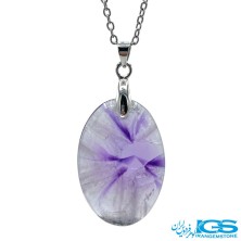 گردنبند سنگ آمیتیست بدون زنجیر