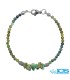 دستبند سنگ تورمالین سبز و زمرد راف ولابرادوریت