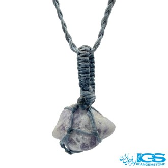 گردنبند یاقوت سرخ راف مکرومه بافی