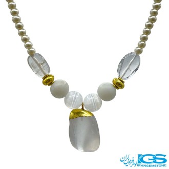 گردنبند سنگ کریستال کوارتز