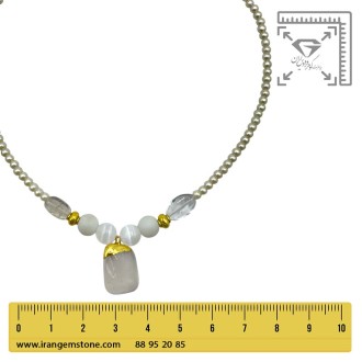 گردنبند سنگ کریستال کوارتز