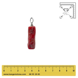 گردنبند مرجان قرمز راف بدون  زنجیر