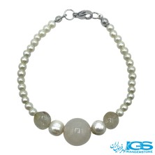 دستبند عقیق و مروارید