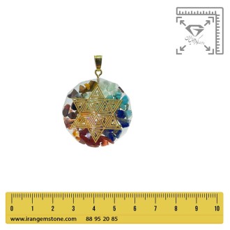 گردنبند هفت چاکرا  ستاره سلیمان بدون زنجیر